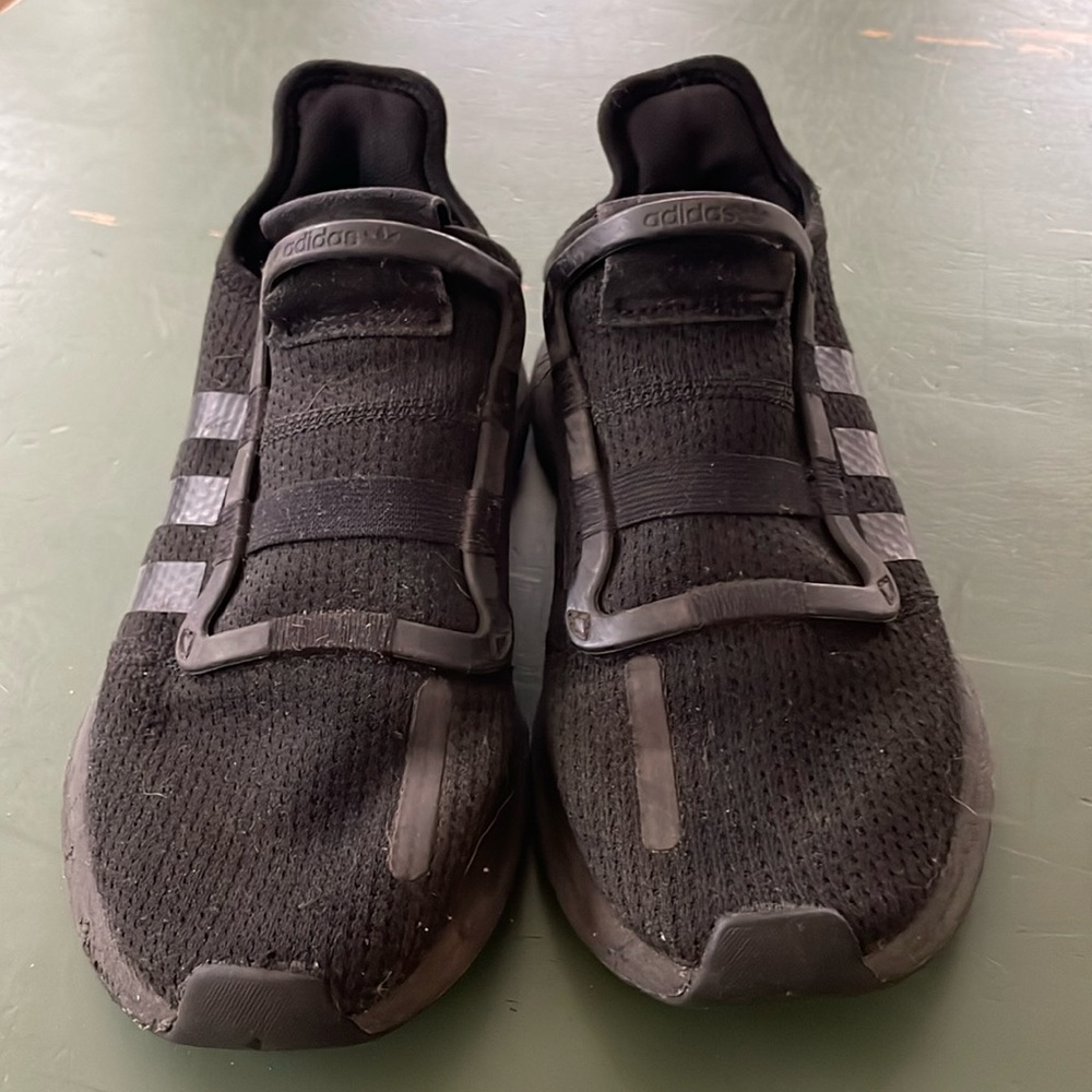 Boys black adidas sneakers